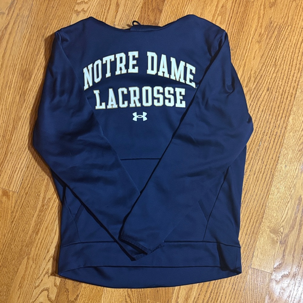 Under Armour Navy Notre Dame Lacrosse Top